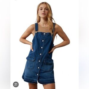 NWT American Eagle Denim Dress Overall